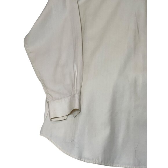 Marsh Landing Women White Long-Sleeve Shirt Button-Down Cotton Large Pockets - Picture 9 of 16